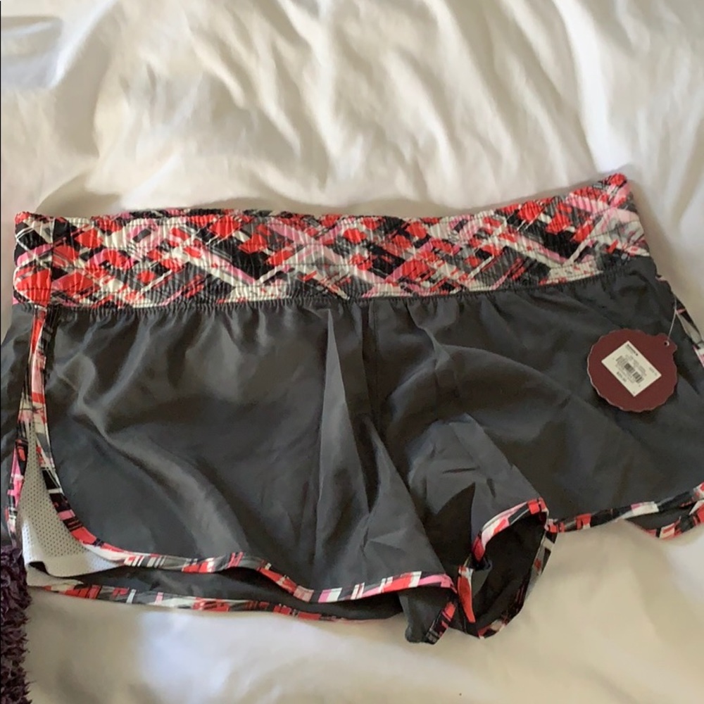 Grey running shorts